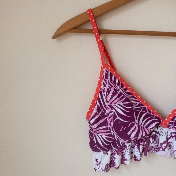 Women's Swim Top with Ruffles - Picture 3 of 8